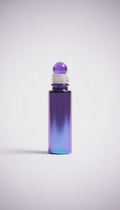 Twilight orchid gemstone roller with enamel handle