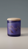 Moonbeam mist scented candle with silver lid